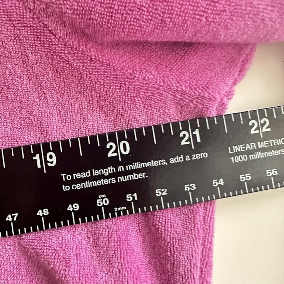 Denim and Company Womens Pink French Terry Sweatshirt Tunic 3/4 Sleeve Medium‎ - Picture 6 of 7